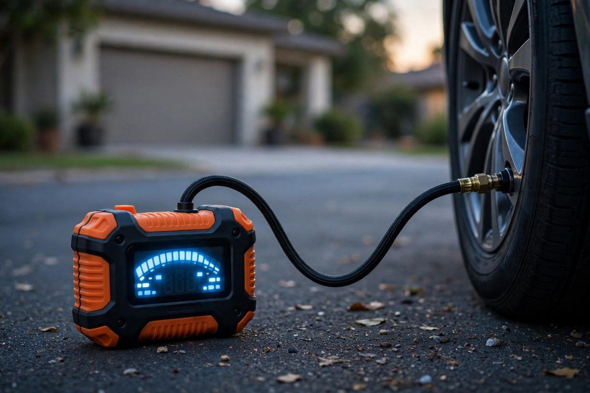 Portable tire inflator