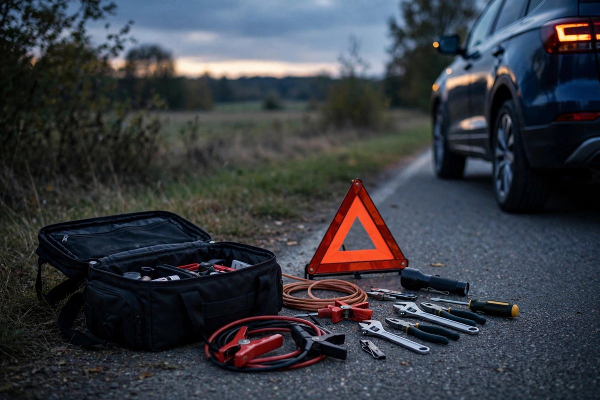 Roadside emergency kit