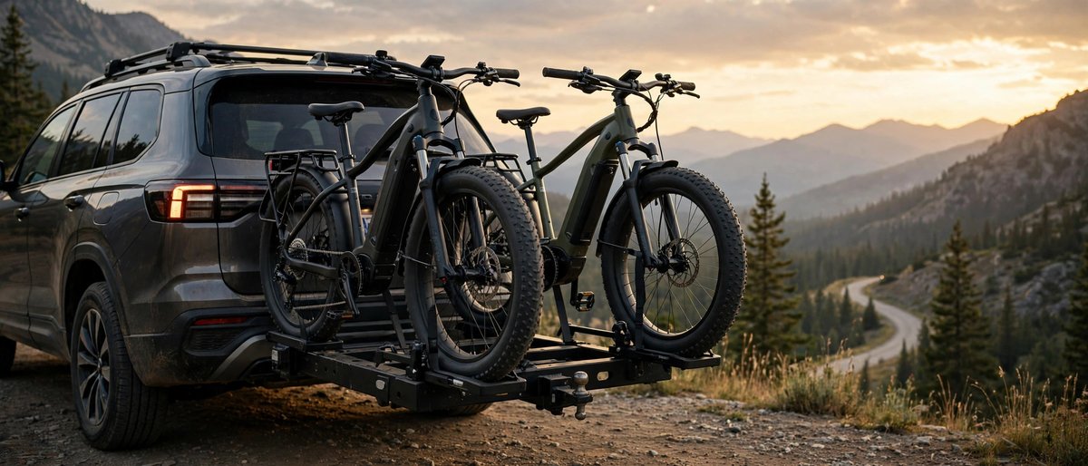 E-bike vehicle rack