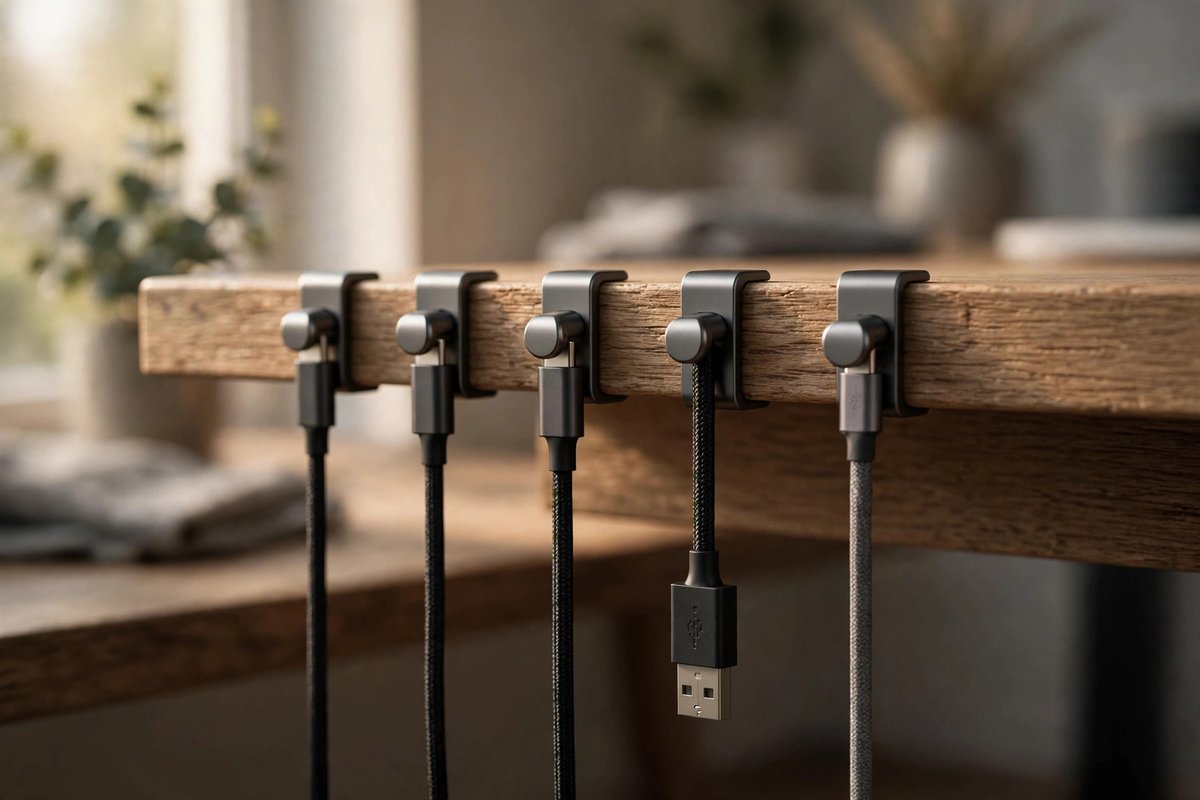 Magnetic cable clips