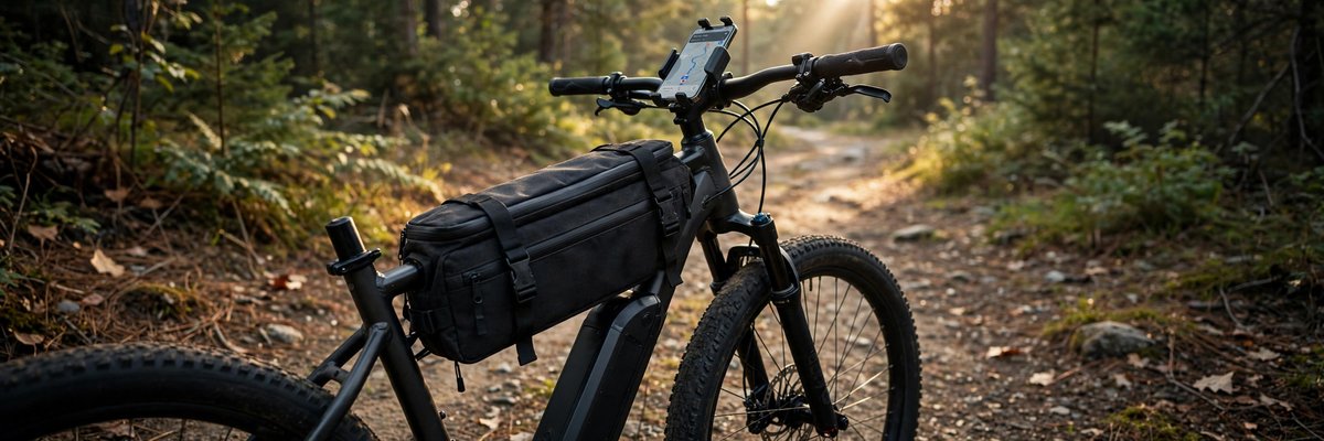 Frame bag and phone mount