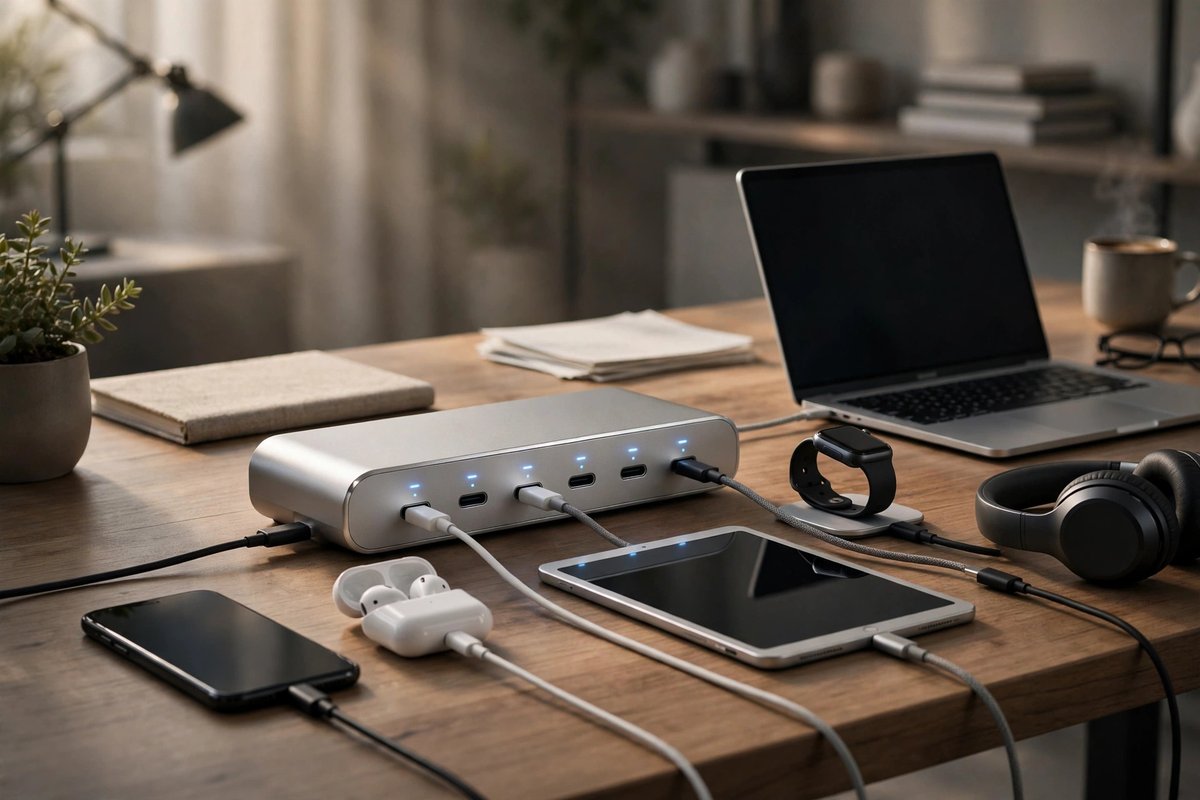 200W 6-port GaN charger