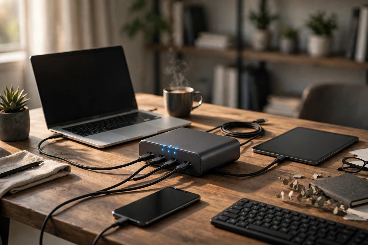 160W 4-port GaN charger