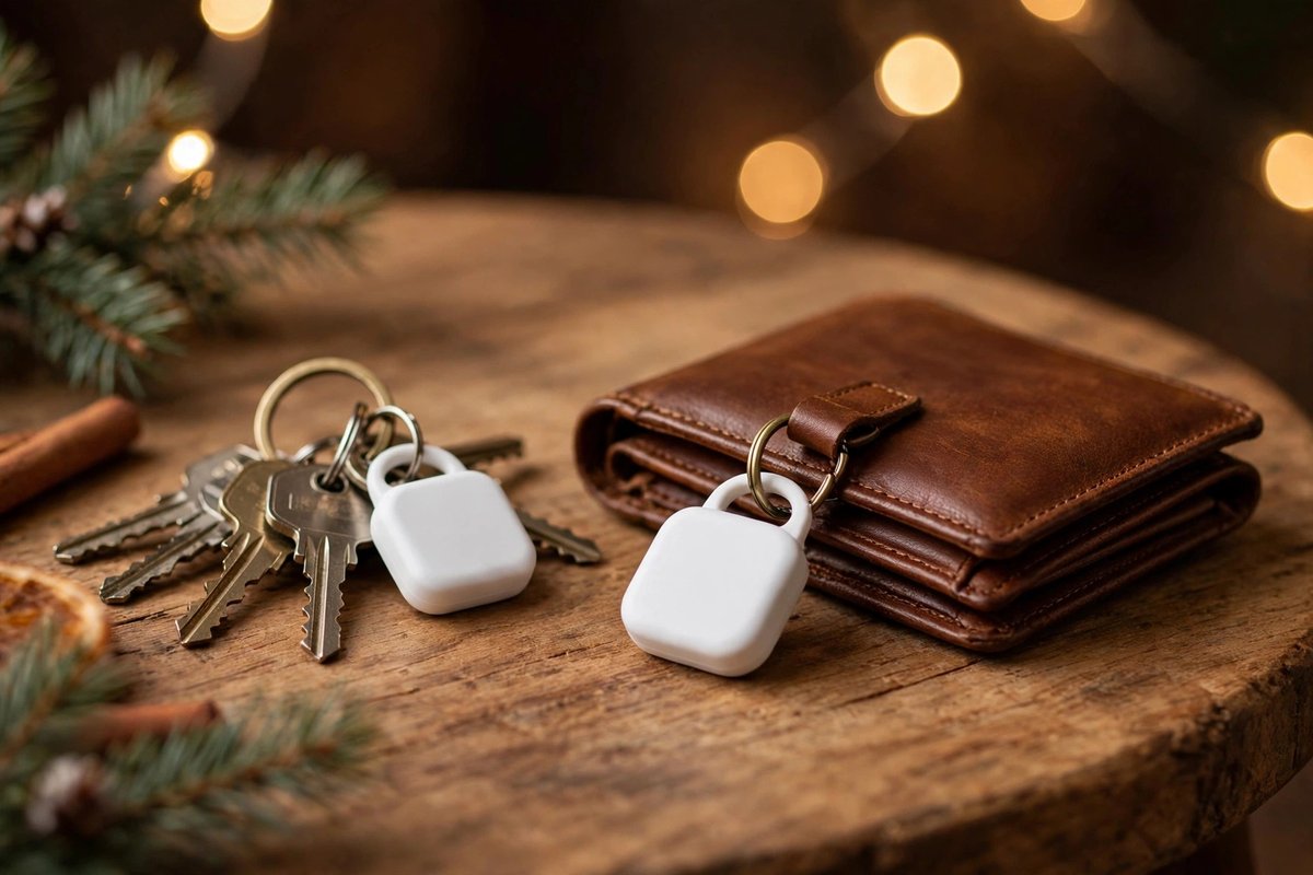 Tile Mate Bluetooth trackers on keys and wallet