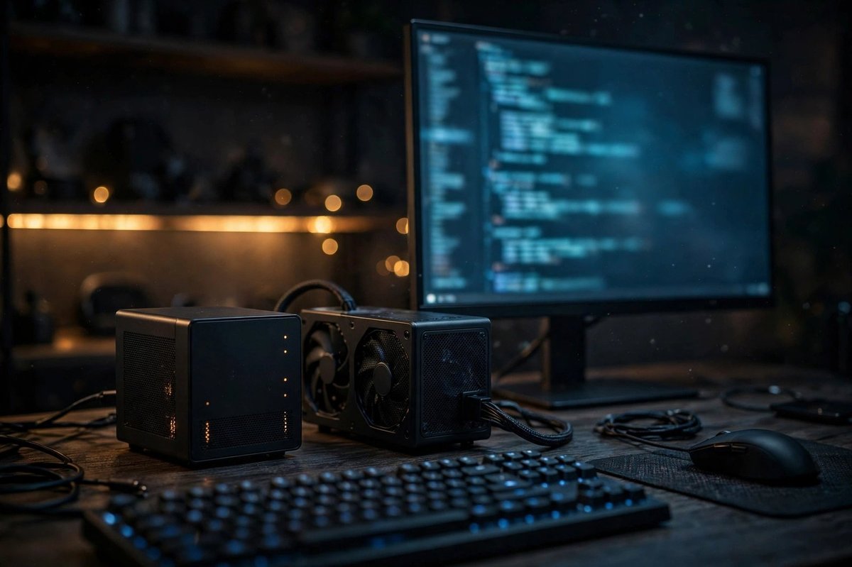 Compact mini PC rig for running AI models locally