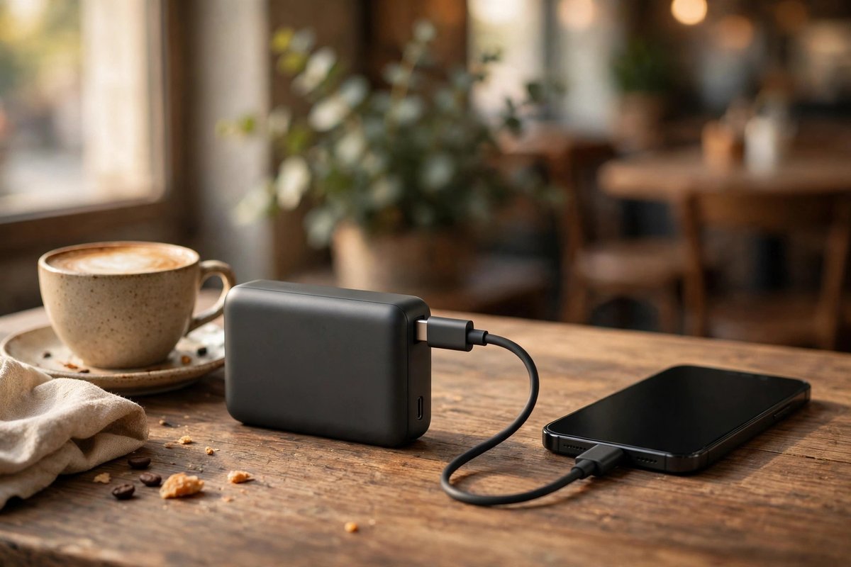 Portable power-bank capacity illustration