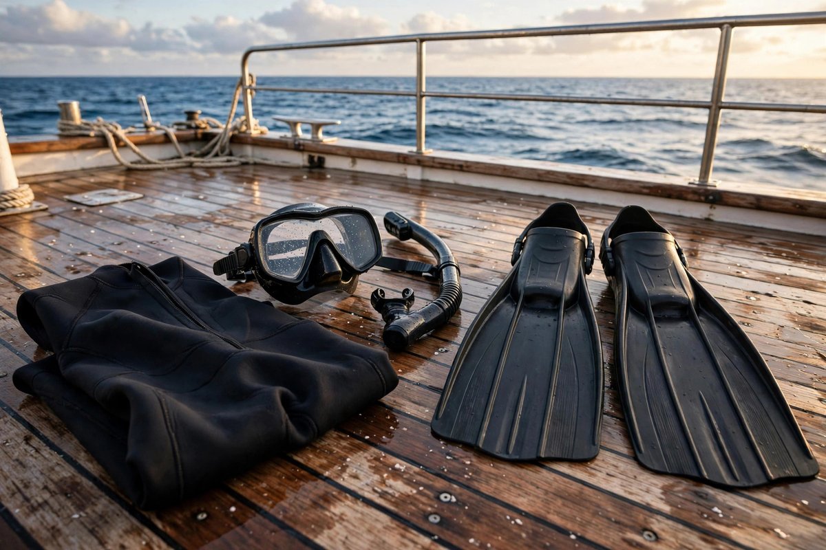 Masks, fins and exposure protection