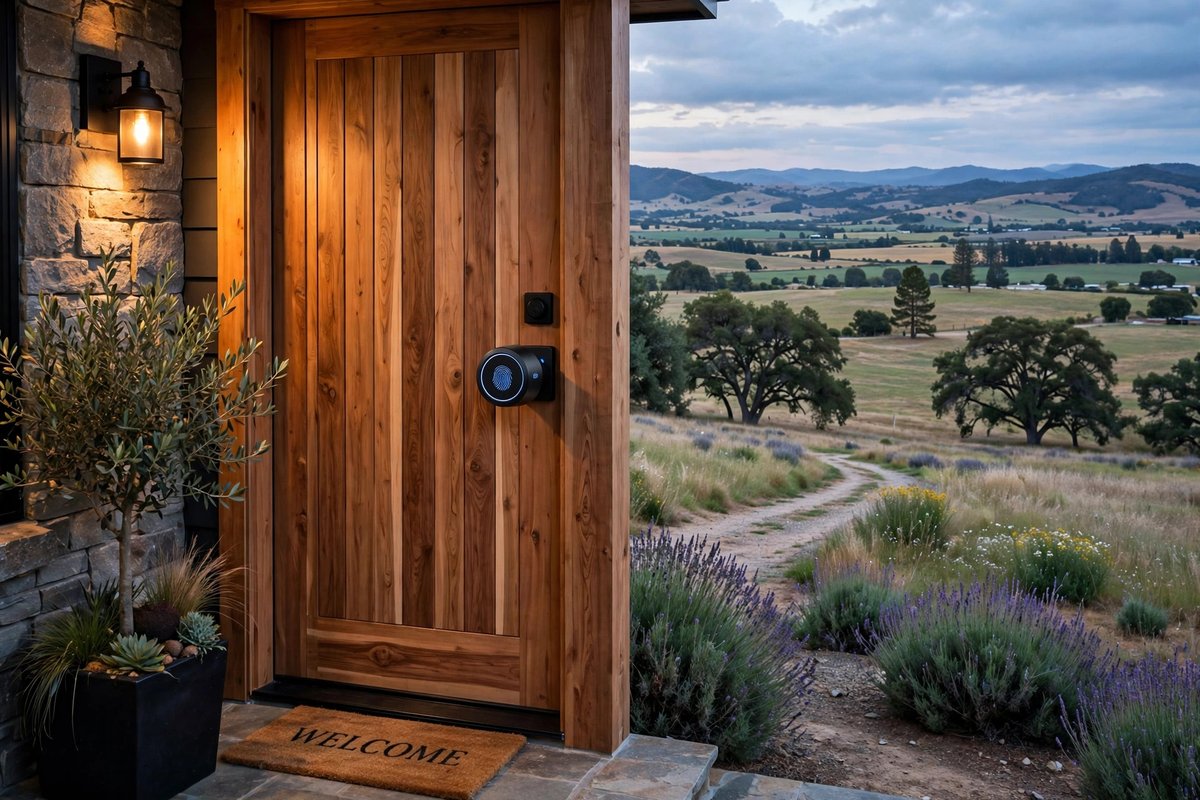 Biometric smart door knob